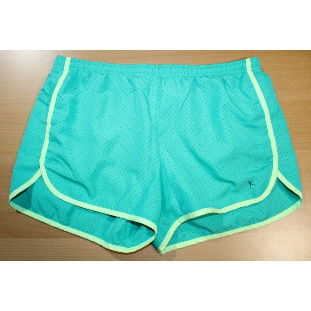 Danskin Now Active Lined Running Green Athletic Shorts Womens Small 4-6